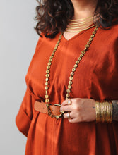 'Aakar' Tribal Brass Necklace (Long)