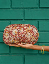 'Avantika' Kalamkari Jewelry/Travel Organizer in Pure Cotton