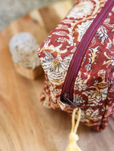 'Kaasvee' Kalamkari Multi-purpose Travel Pouch in Pure Cotton