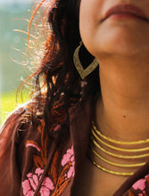 Laila Tribal Brass Earrings