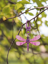 Lilac Dragonfly Illustrated Multi-purpose Charm Keychain