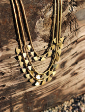 'Miraya' 3-layered Tribal Brass Necklace