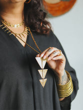 'Moroccan Dreams' Tribal Brass Long Necklace
