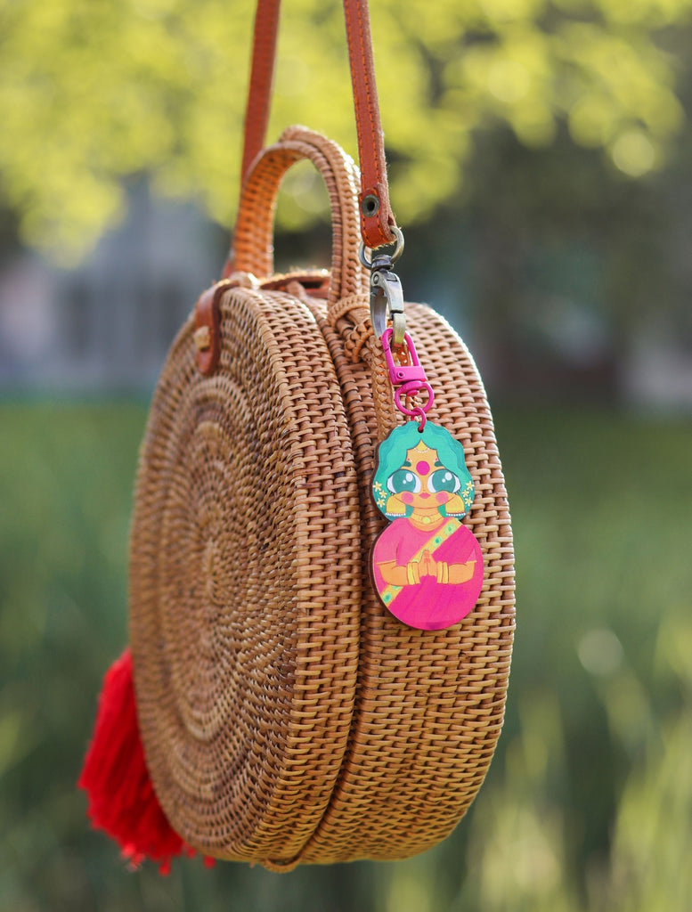 Namaste Bommai Multipurpose Keychain Charm Masala Chai