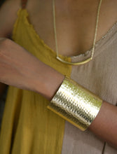 Adah Hand-hammered Brass Cuff
