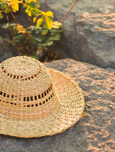 Kauna Grass Boho Beach Hat (with Scarf)