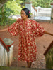 'Bloom' Boho Kalamkari Organic Cotton Dress (Limited Edition - Red)