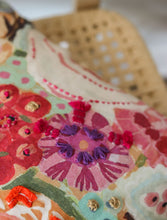 'Bloom your way' Kantha Hand-Embroidery Cushion Cover