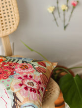 'Bloom your way' Kantha Hand-Embroidery Cushion Cover