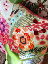'Bloom your way' Kantha Hand-Embroidery Cushion Cover