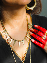 Rumeira Tribal Spikes Necklace (Brass)