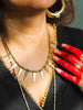 Rumeira Tribal Spikes Necklace (Brass)