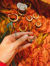 Jhoom Tribal Brass Hoops