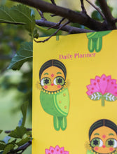 Kinnari Illustrated A5 Undated Daily Planner (Yellow)