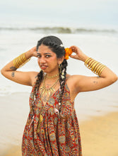 'Madhavi' Limited Edition Hand-blockprinted Kalamkari Strap Top