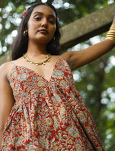 'Madhavi' Limited Edition Hand-blockprinted Kalamkari Strap Top