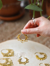 'Mandala' Tribal Brass Earrings