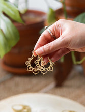 'Mandala' Tribal Brass Earrings