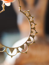 Maya Hoop Earrings (Brass Big)