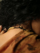 'Meraki' Brass Beaded Layered Necklace