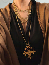 Sacred Aura Tribal Brass Necklace (Long)