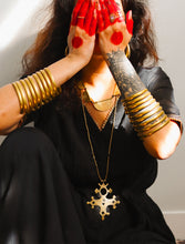 Sacred Aura Tribal Brass Necklace (Long)