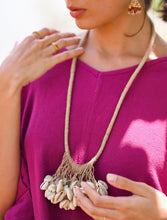 'Rooh' Jute & Cowrie Shells Boho Necklace
