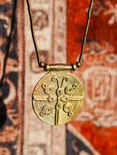 Solstice Double-Sided Tribal Necklace (Brass)