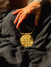 Solstice Double-Sided Tribal Necklace (Brass)
