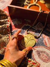 Solstice Double-Sided Tribal Necklace (Brass)