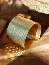 Ziva Hand-hammered Brass Cuff