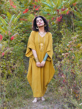 Zubeida Boho Handloom Cotton Kaftan Dress