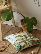 'A Secret Garden' Kantha Hand-Embroidery Cushion Cover