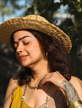 Kauna Grass Boho Beach Hat (with Scarf)