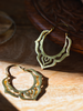 Moksha Tribal Motif Earrings (Brass)