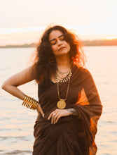 Solstice Double-Sided Tribal Necklace (Brass)
