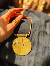 Solstice Double-Sided Tribal Necklace (Brass)