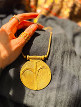 Solstice Double-Sided Tribal Necklace (Brass)